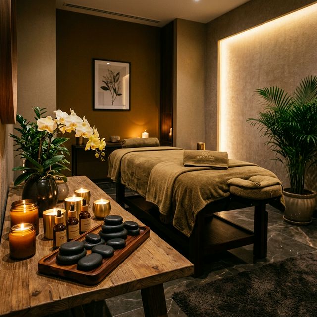 Luxury spa ambiance